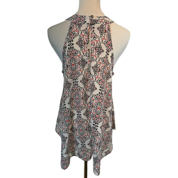 2/$30 Ravish Beyond Size M Halter Neck Top With Black & Red Vintage Design - Picture 11 of 13